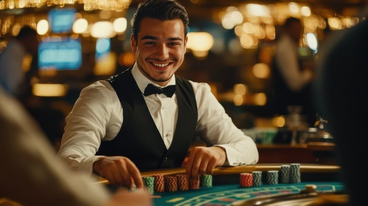 Ilustrasi kemudahan dan kepuasan anggota klub VIP menikmati platform taruhan ludotogel